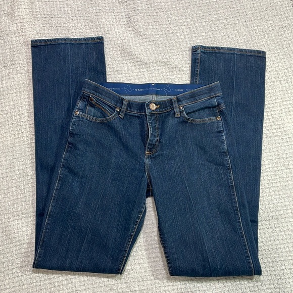 Wrangler Q-Baby No Gap Waistband Denim Jeans WRQ20DD Women’s Size 11/12 x 38 - Picture 2 of 13